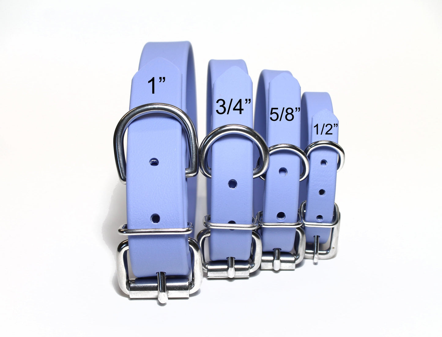Periwinkle Biothane Dog Collar - 5/8"(16mm) wide