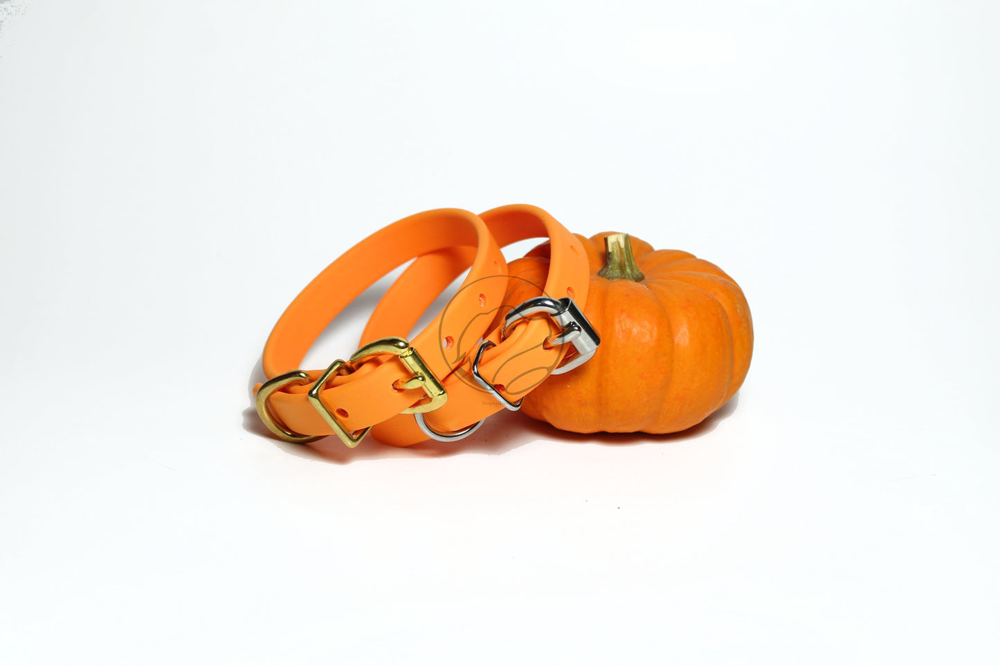 Bright Pumpkim Orange Biothane Dog Collar - 5/8"(16mm) wide