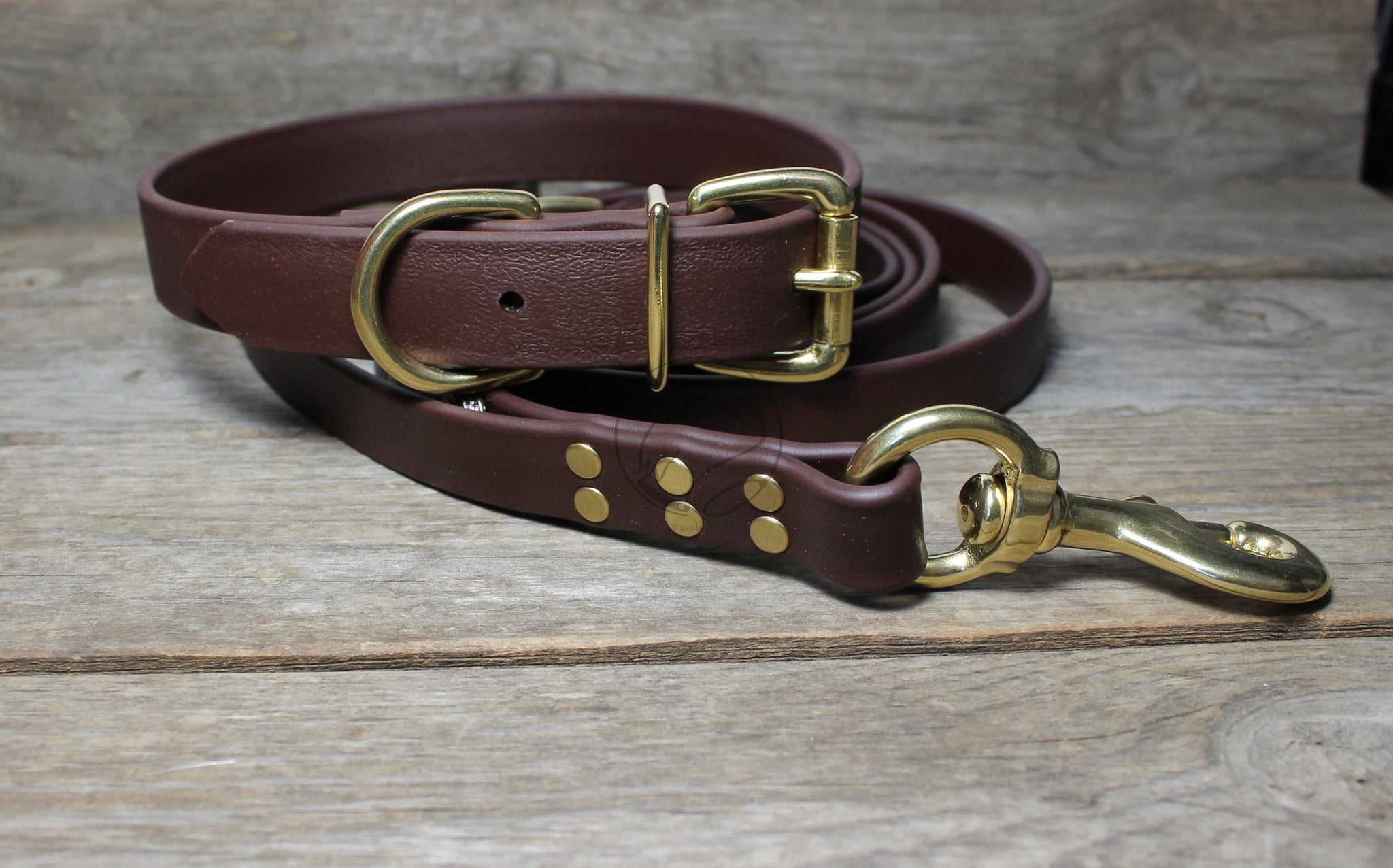 Dark Chocolate Brown Biothane Dog Collar - 1 inch (25mm) wide