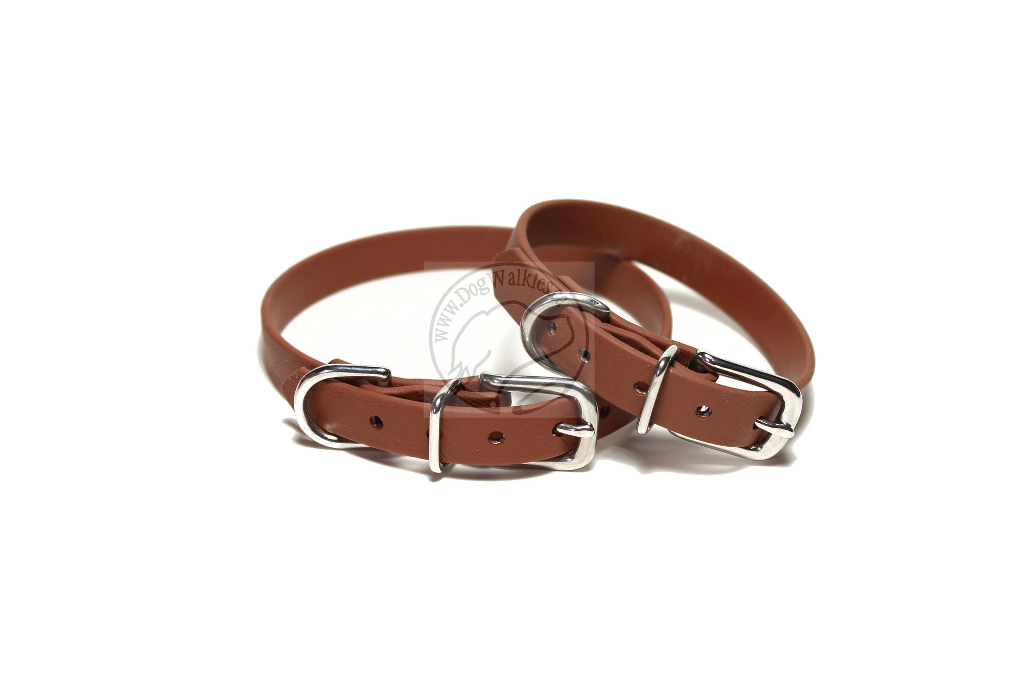 Milk Chocolate Brown Biothane Small Dog Collar - 1/2" (12mm) wide