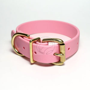 Bubblegum Pink Biothane Dog Collar - 1 inch (25mm) wide