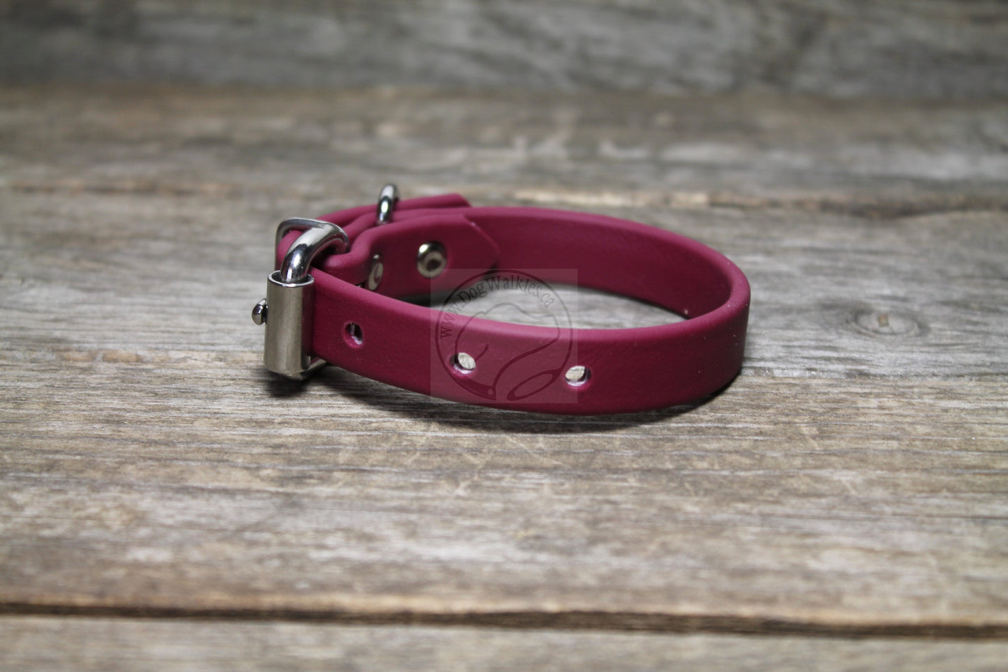 Wine Merlot Biothane Dog Collar - 5/8"(16mm) wide