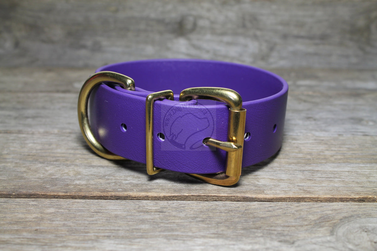 Royal Purple Biothane Dog Collar - Extra Wide - 1.5 inch (38mm) wide – Dog  Walkies.ca