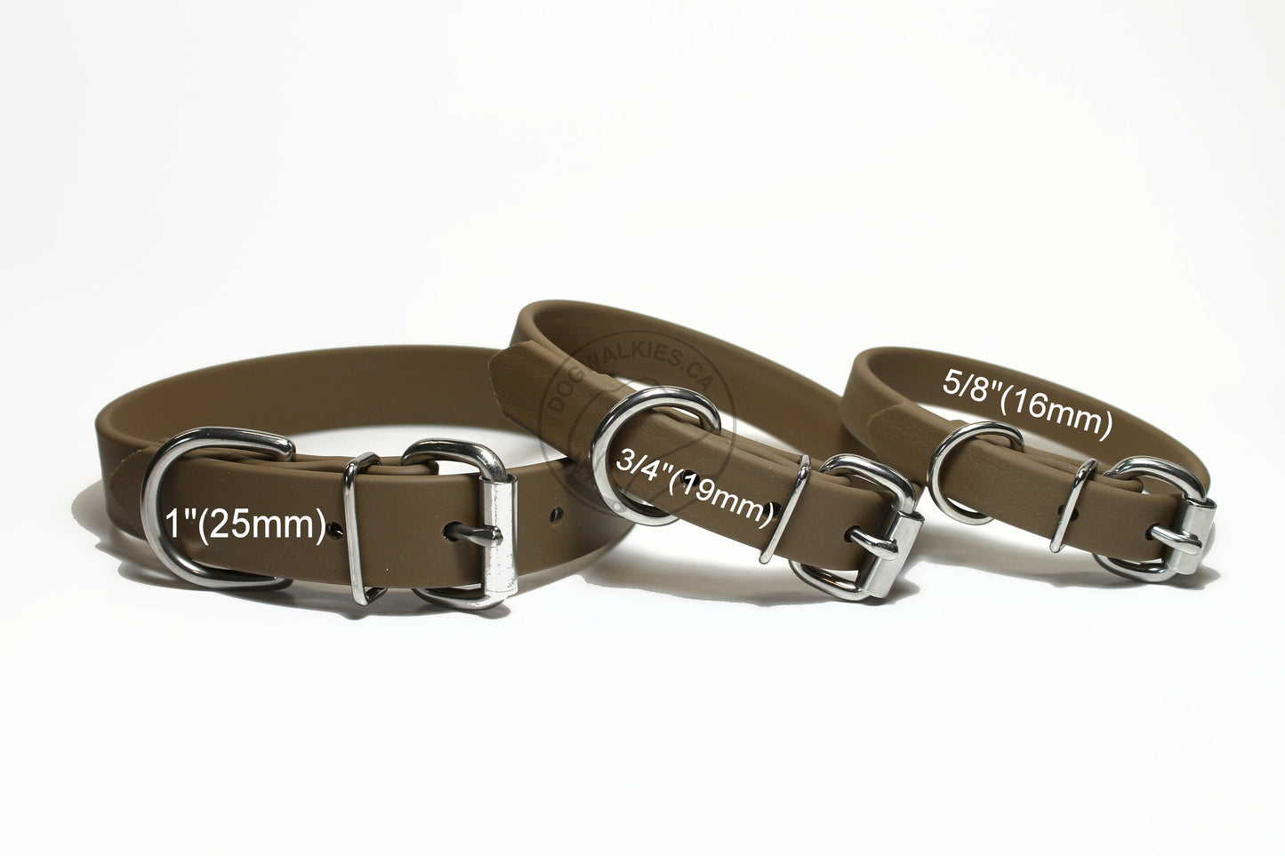 Coyote Tan Biothane Dog Collar - 5/8"(16mm) wide