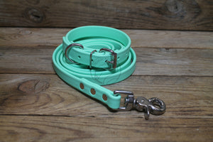 Sea Foam Pastel Green Biothane Dog Collar - 3/4" (20mm) wide