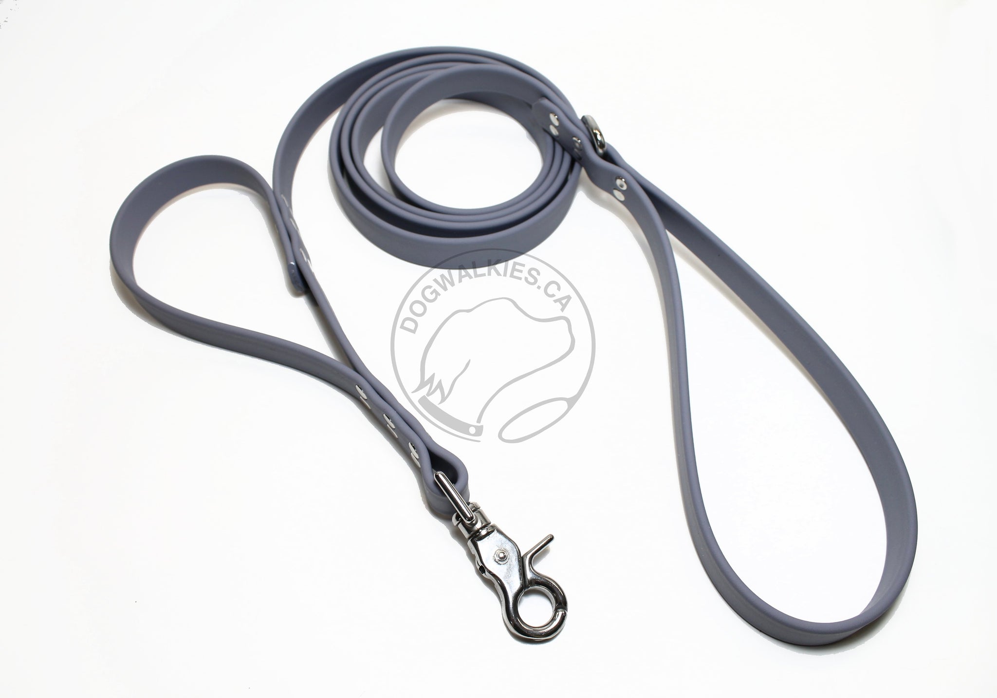 Two Handle Biothane Large 3/4"(20mm) wide Dog Leash - Leash with Traffic Handle - 35 Colours
