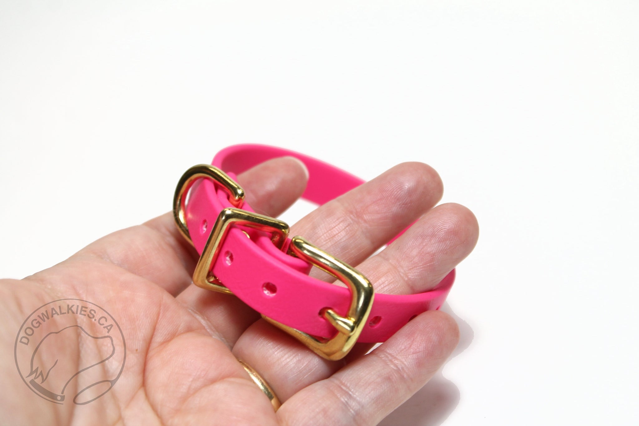 Fuchsia Pink Biothane Small Dog Collar - 1/2" (12mm) wide
