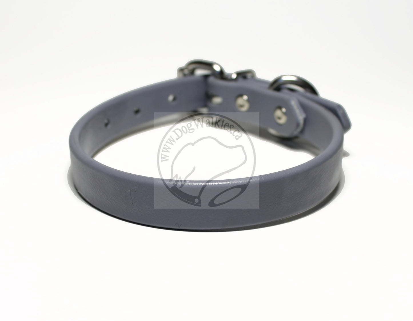 Stormy Gray or Grey Biothane Dog Collar - 5/8"(16mm) wide