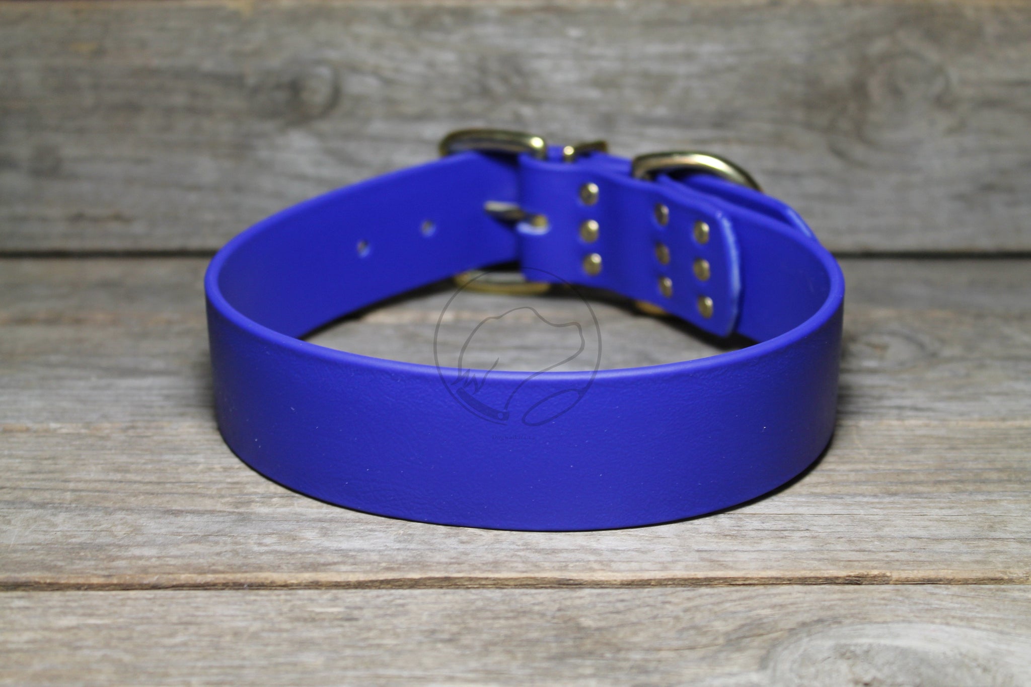 Royal Blue Biothane Dog Collar - Extra Wide - 1.5 inch (38mm) wide