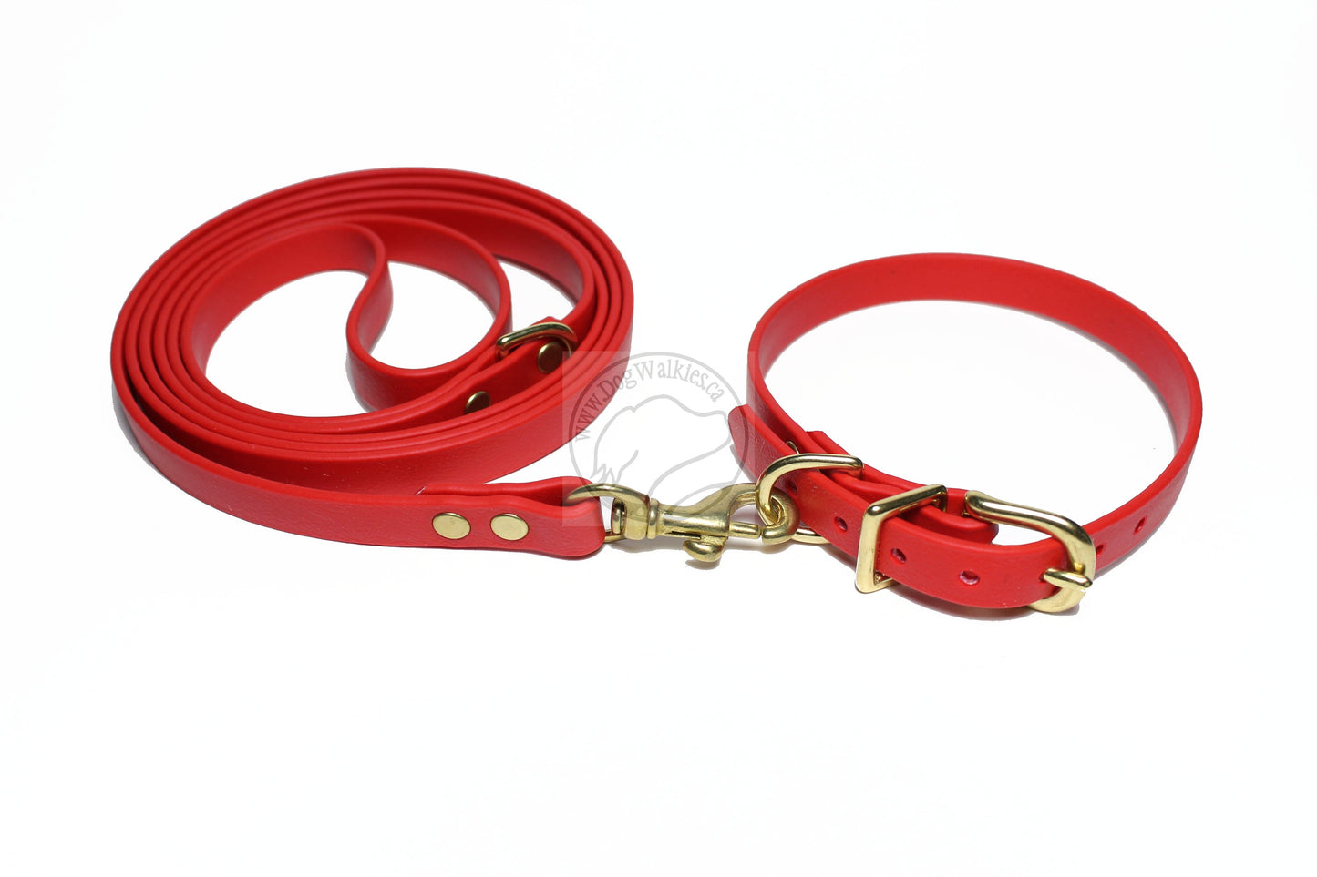 Poppy Red Biothane Small Dog Collar - 1/2" (12mm) wide