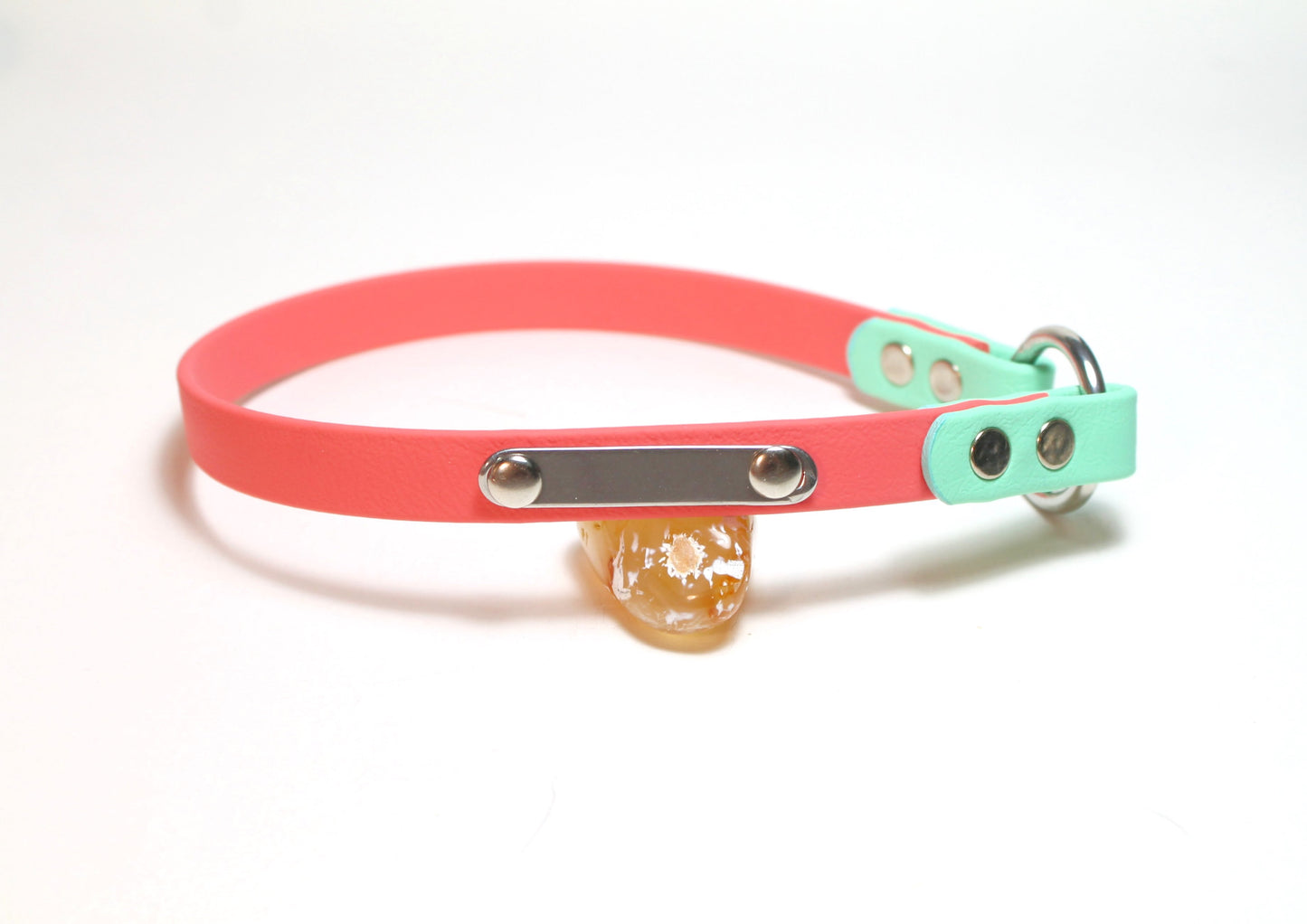 Chill Home Tag Collar Biothane Bicolour Dog Collar - Waterproof -  1/2" (12mm) wide