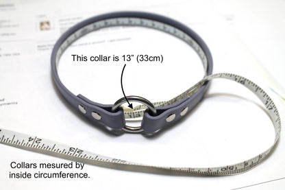 Simple Tag Dog Collar in Genuine Biothane - 12mm (1/2") width - O Ring Collar