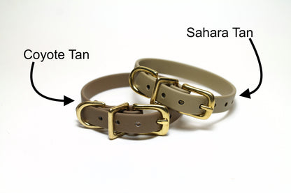 Little Pet or Dog Collar in Genuine Biothane - 12mm (1/2") width - 40 colours