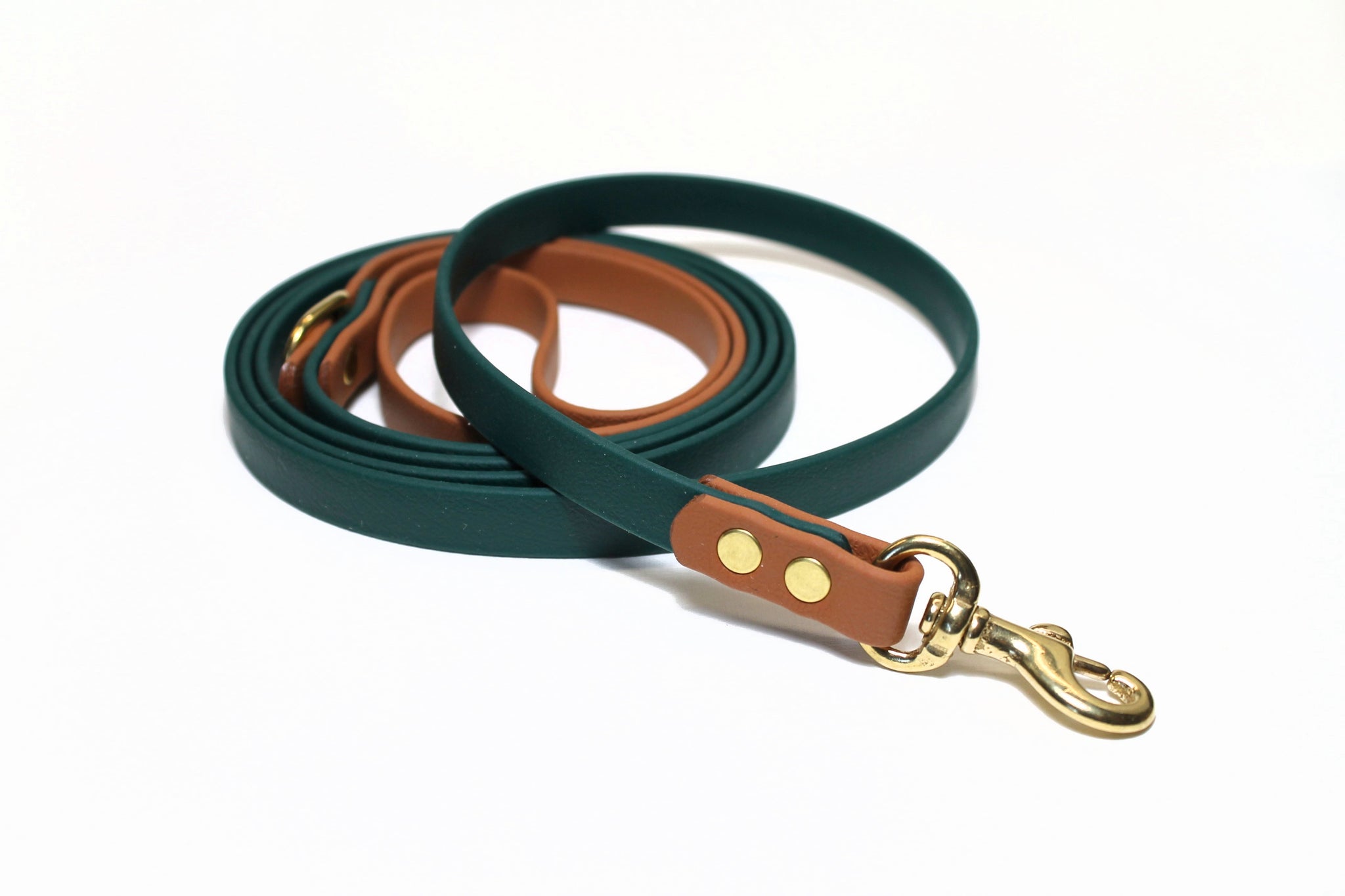 Two Tone Biothane Dog Leash - 1/2" (12mm) wide - Thin leash