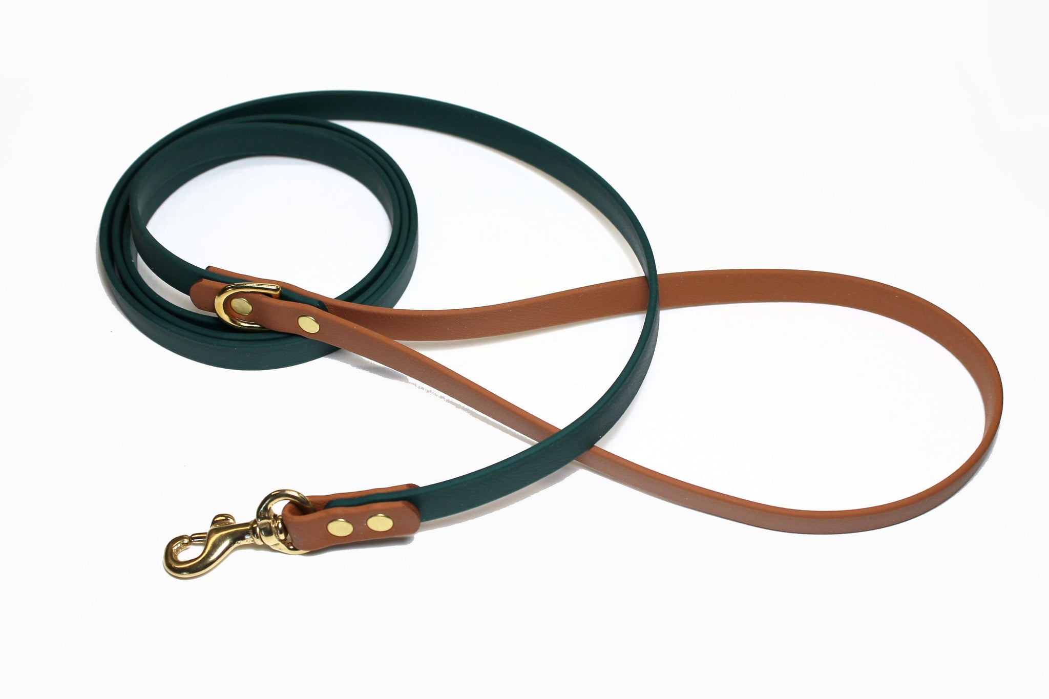 Two Tone Biothane Dog Leash - 1/2" (12mm) wide - Thin leash