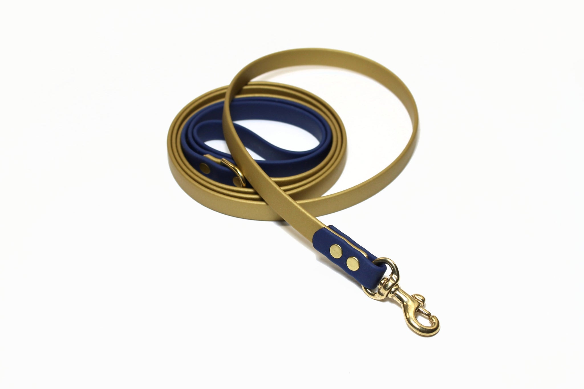 Two Tone Biothane Dog Leash - 1/2" (12mm) wide - Thin leash