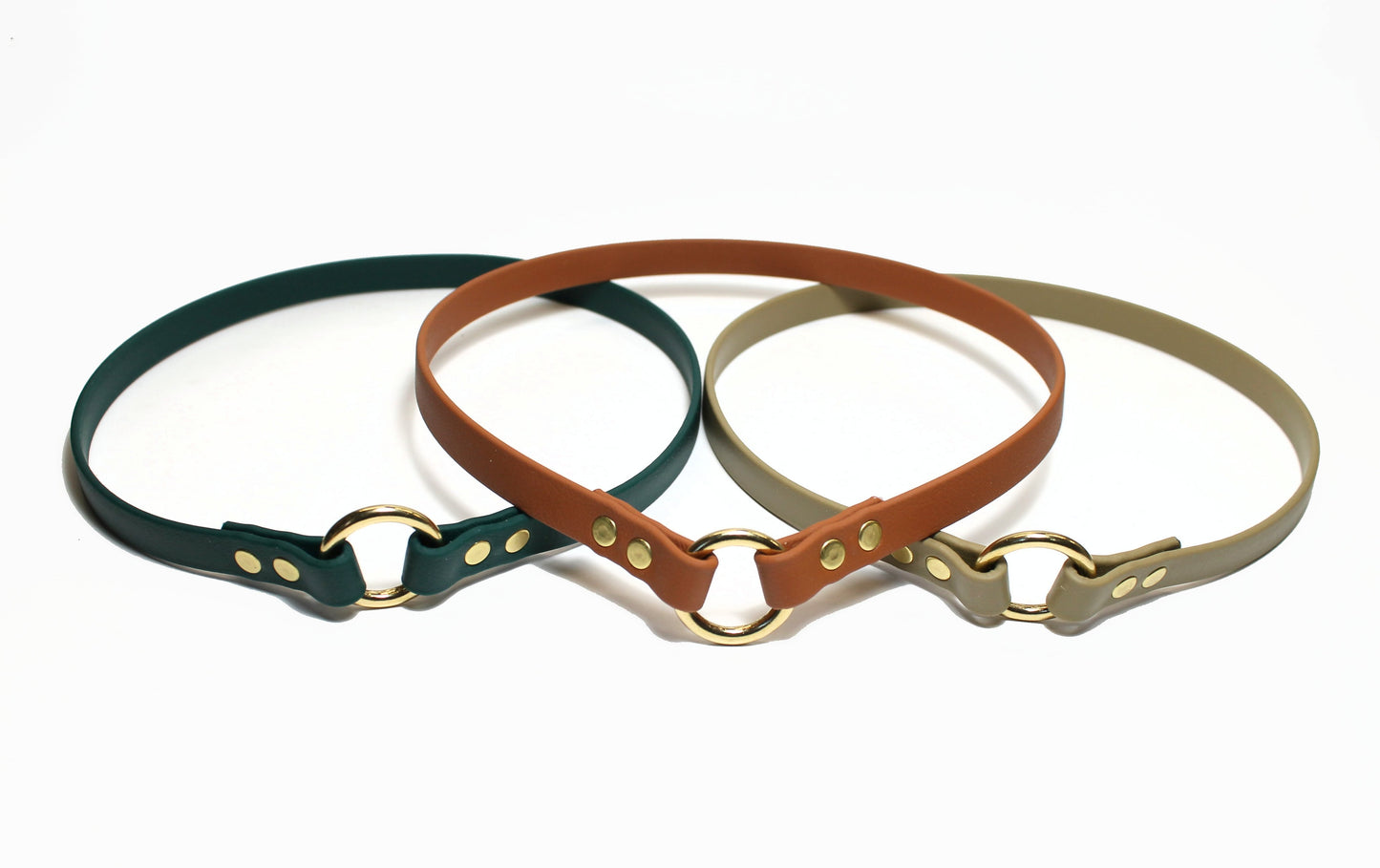 Simple Tag Dog Collar in Genuine Biothane - 12mm (1/2") width - O Ring Collar