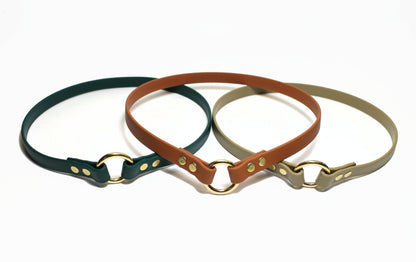 Simple Tag Dog Collar in Genuine Biothane - 12mm (1/2") width - O Ring Collar