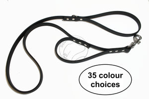 Two Handle Biothane 5/8" (16mm) wide Dog Leash - Leash with Traffic Handle