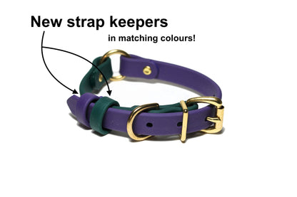 Biothane Two Tone Ring Dog Collar - Waterproof -  5/8"(16mm) wide