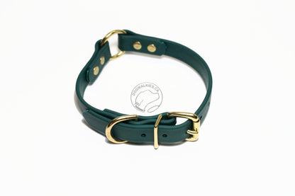 Biothane Two Tone o-Ring Dog Collar - Waterproof - 3/4"(20mm) wide - Collar with o-ring