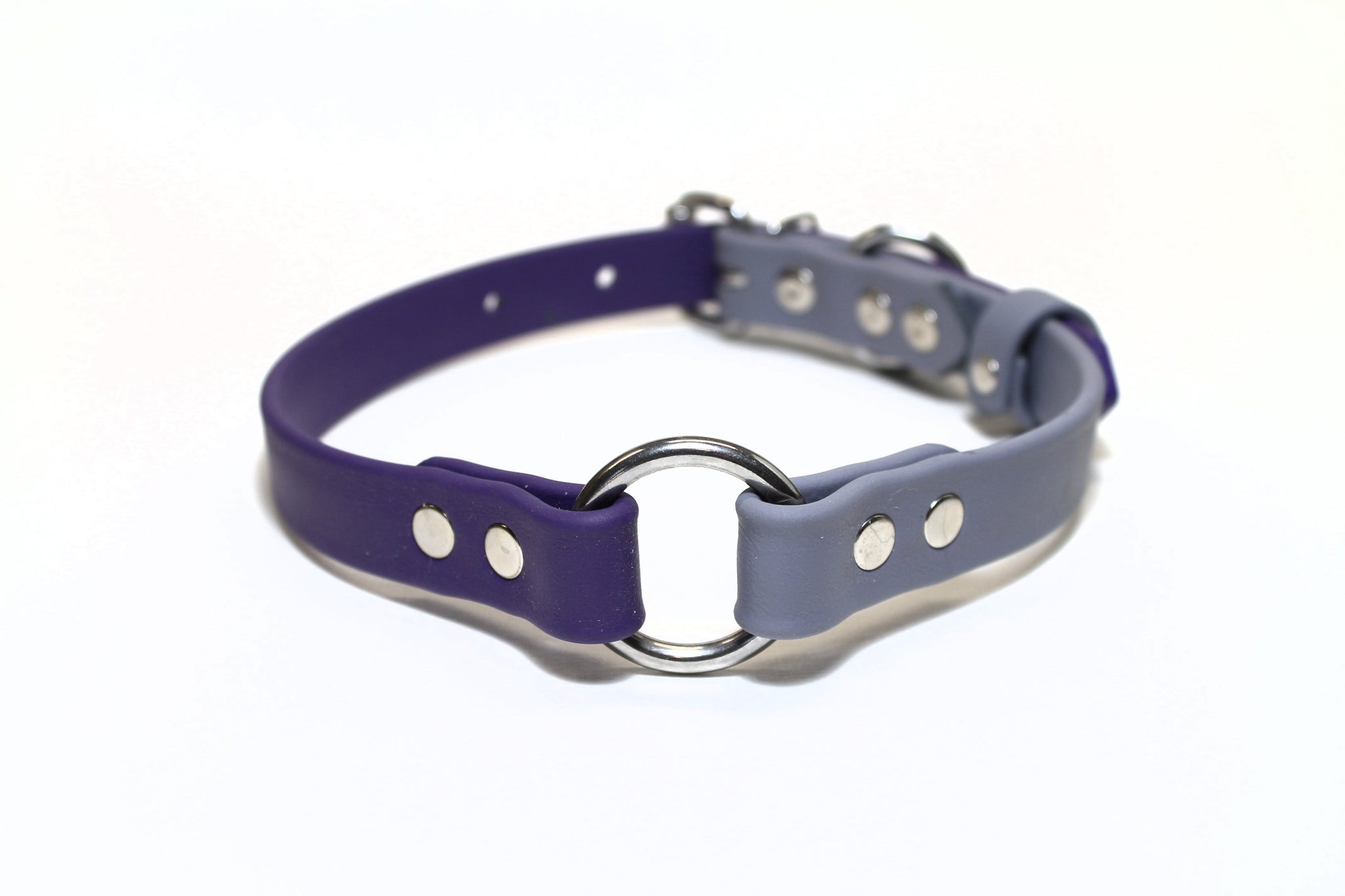 Biothane Two Tone o-Ring Dog Collar - Waterproof - 3/4"(20mm) wide - Collar with o-ring