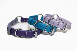 Biothane Two Tone o-Ring Dog Collar - Waterproof - 3/4"(20mm) wide - Collar with o-ring