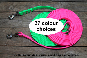 Extra Heavy Weight 3/4" (20mm) Waterproof Tracking Recall Long Line - leash for extra large to large dogs