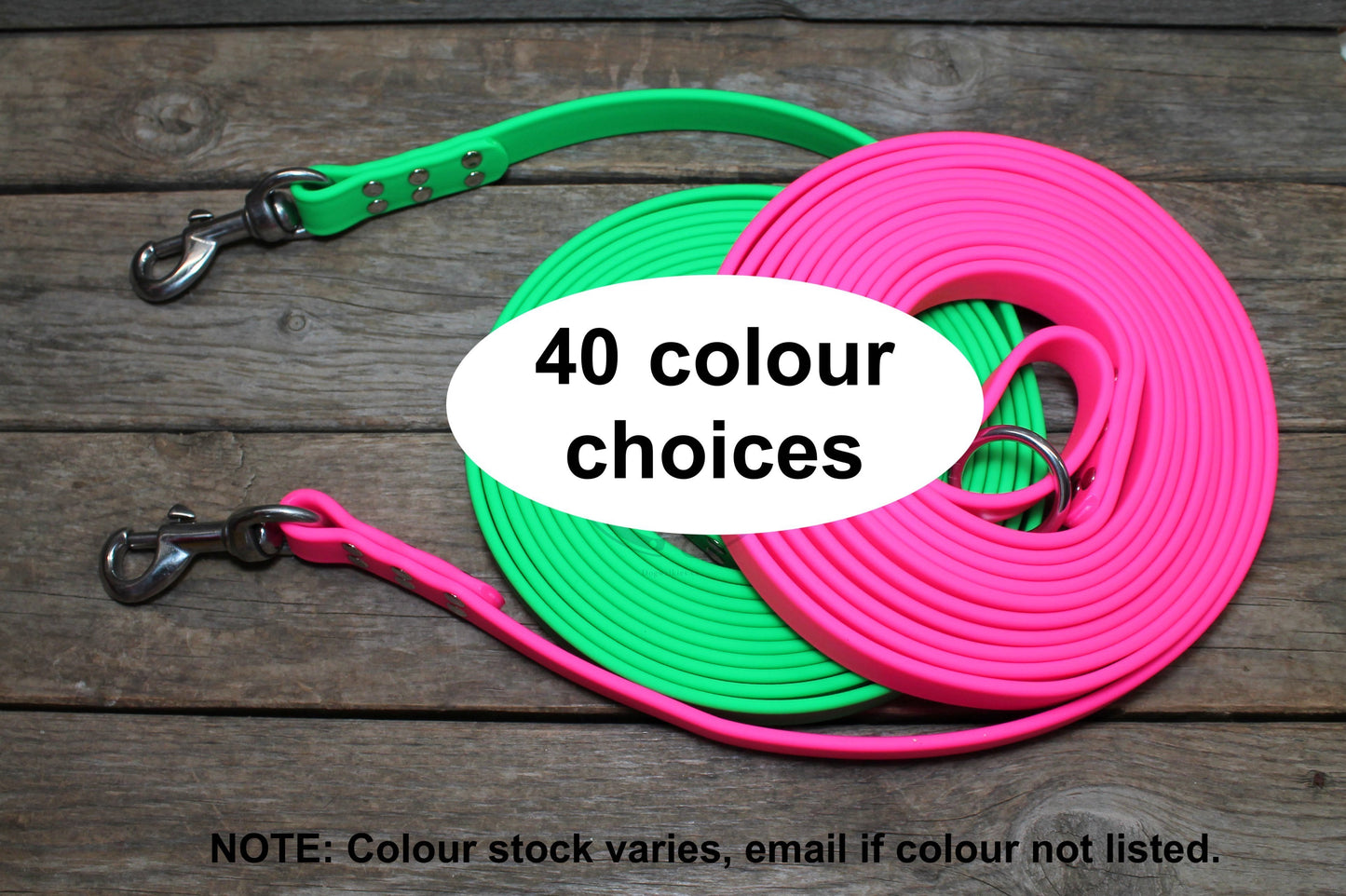Extra Heavy Weight 3/4" (20mm) Waterproof Tracking Recall Long Line - leash for extra large to large dogs