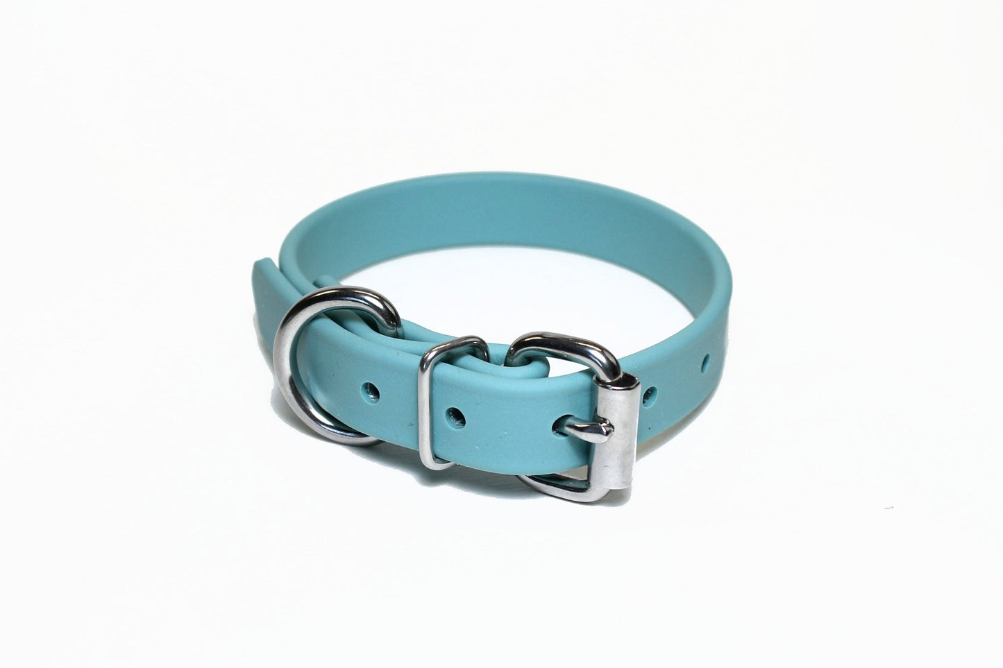 Dusty Turquoise Biothane Dog Collar - 3/4" (20mm) wide
