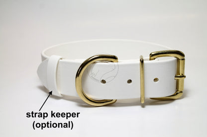 Raspberry Biothane Dog Collar - Extra Wide - 1.5 inch (38mm) wide