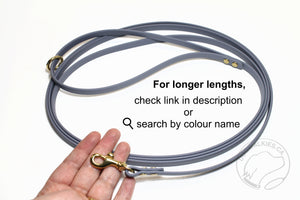 Extra Thin Waterproof Leashes for small dog or cats - 3/8" (9mm) Biothane - all colours