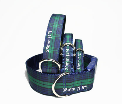 Blackwatch clan tartan - dog collar