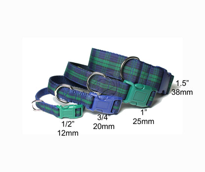 Blackwatch clan tartan - dog collar