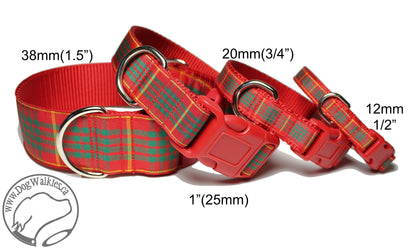 Cameron clan tartan - dog collar