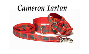 Tartan Dog Leash - Cameron Red Clan Tartan