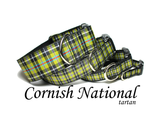 Cornish National tartan - dog collar