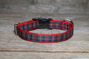 Cameron of Erracht clan tartan - dog collar