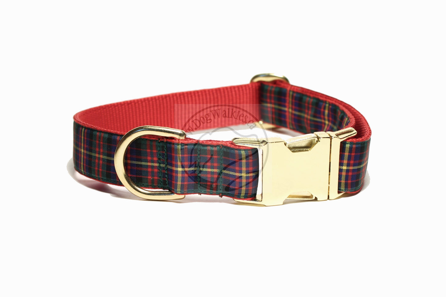 Cameron of Erracht clan tartan - dog collar