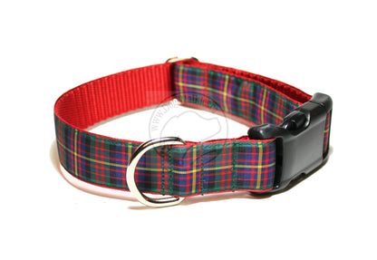 Cameron of Erracht clan tartan - dog collar