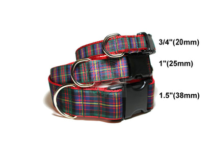 Cameron of Erracht clan tartan - dog collar
