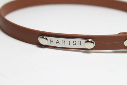 ****NEW Name Tags - hand stamped - custom - tag ONLY - collar not included!!