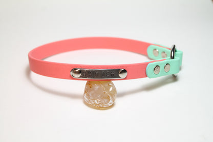 Chill Home Tag Collar Biothane Bicolour Dog Collar - Waterproof -  1/2" (12mm) wide