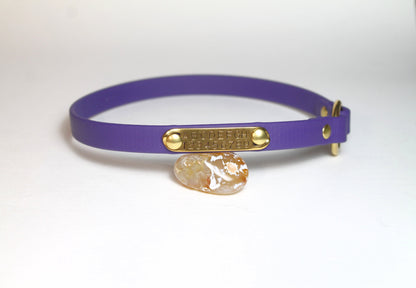 Simple Tag Dog Collar in Genuine Biothane - 12mm (1/2") width - O Ring Collar