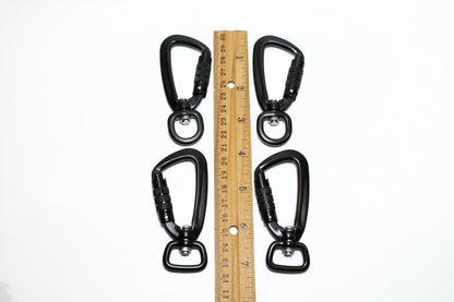 Upgrade for leashes - black locking carabiner