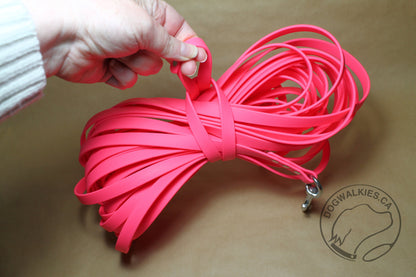 Extra long leash 1/2" (12mm) wide - 15m (50ft) or 30m (100ft) Biothane Waterproof Tracking Recall Long Line - All Colours (Copy)
