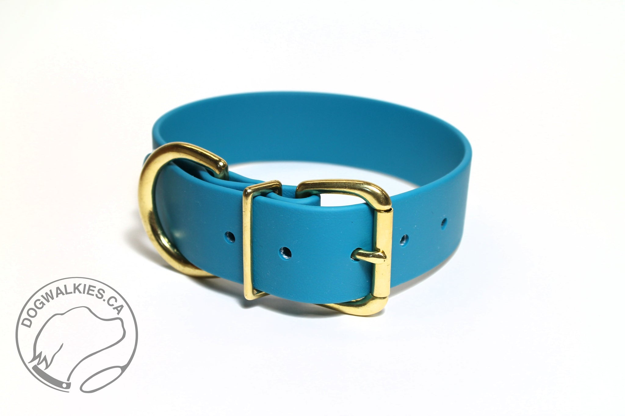 Oasis Blue Biothane Dog Collar - Extra Wide - 1.5 inch (38mm) wide