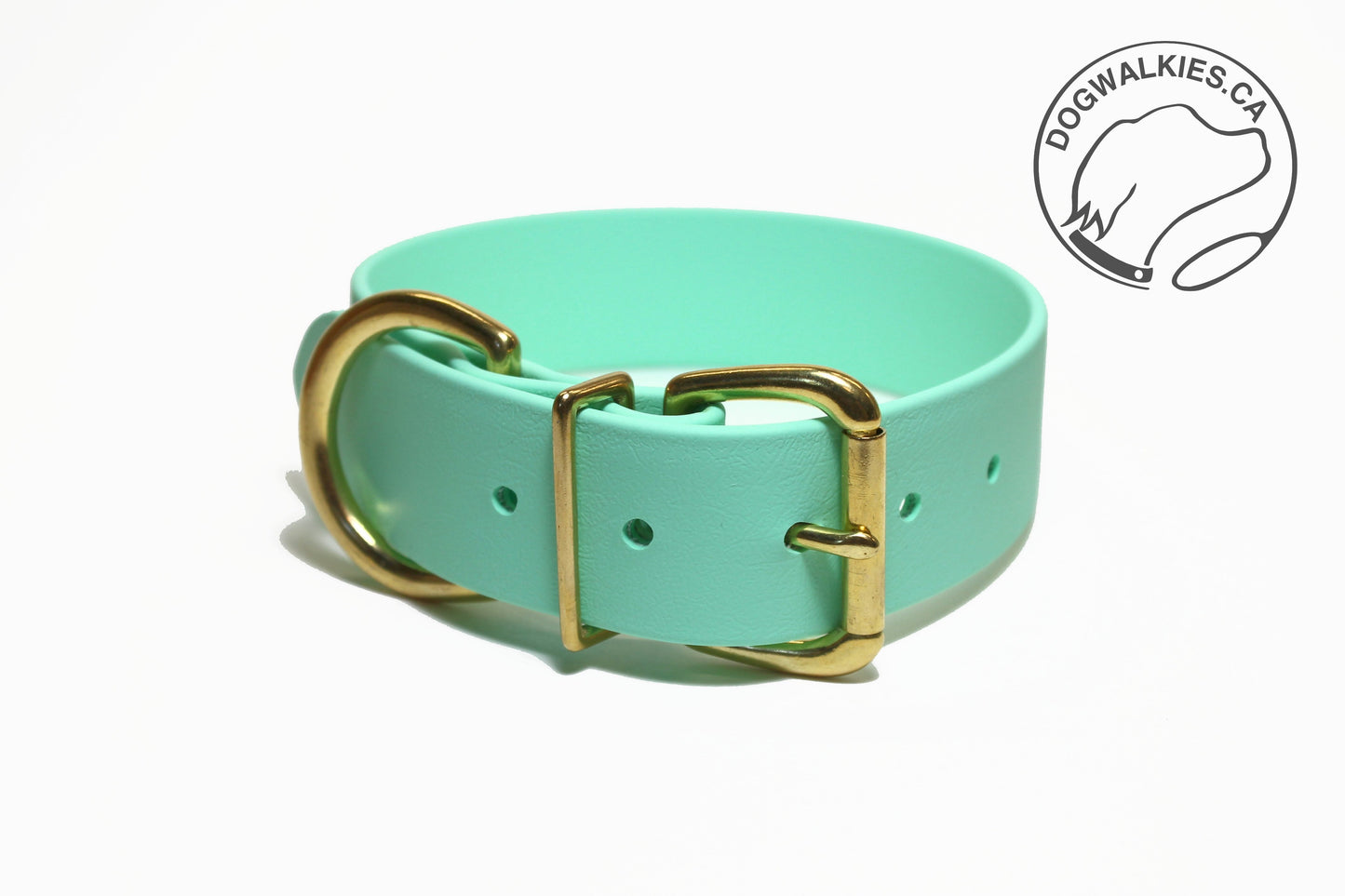 Sea Foam Green Biothane Dog Collar - Extra Wide - 1.5 inch (38mm) wide
