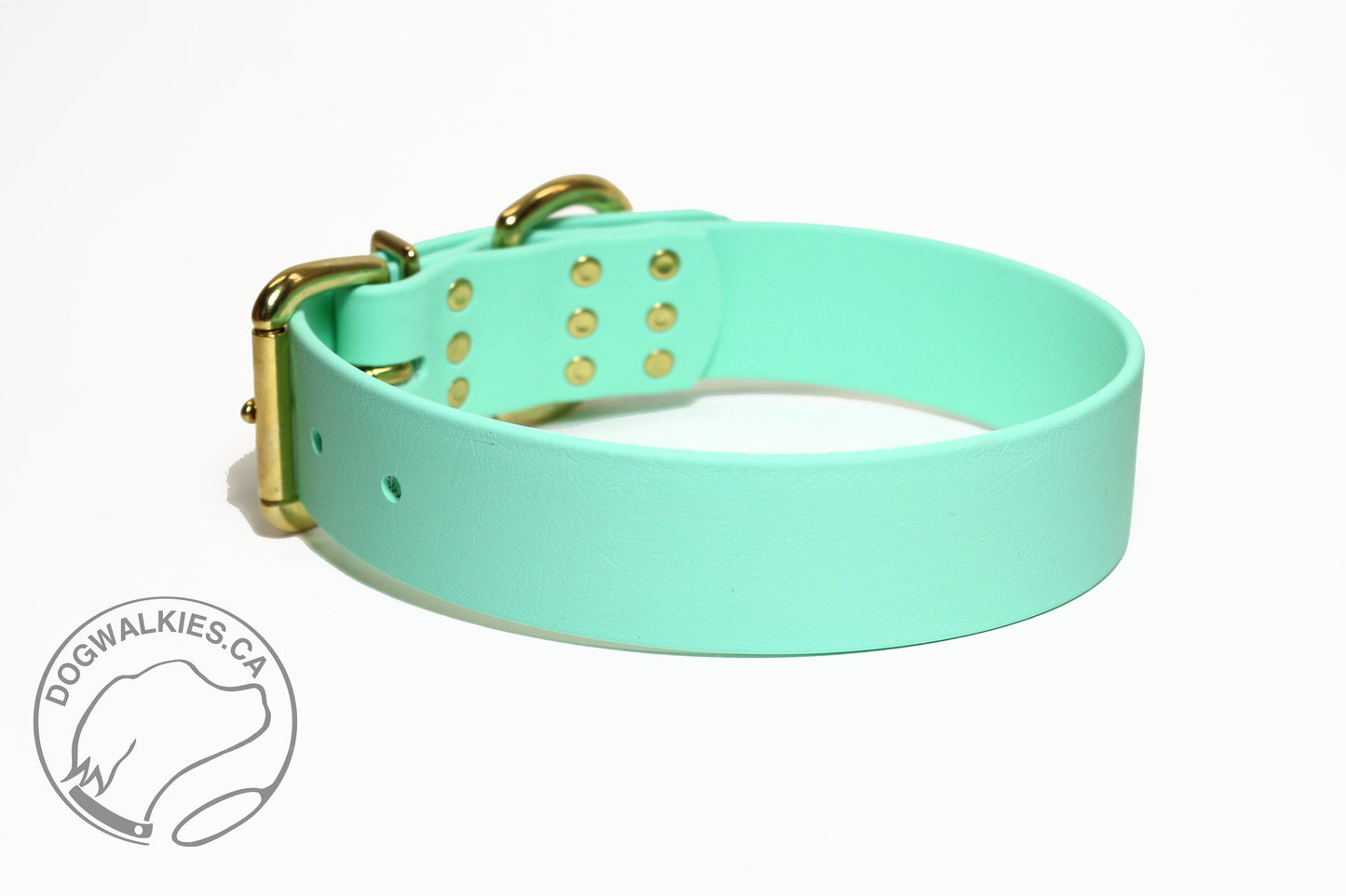 Sea Foam Green Biothane Dog Collar - Extra Wide - 1.5 inch (38mm) wide