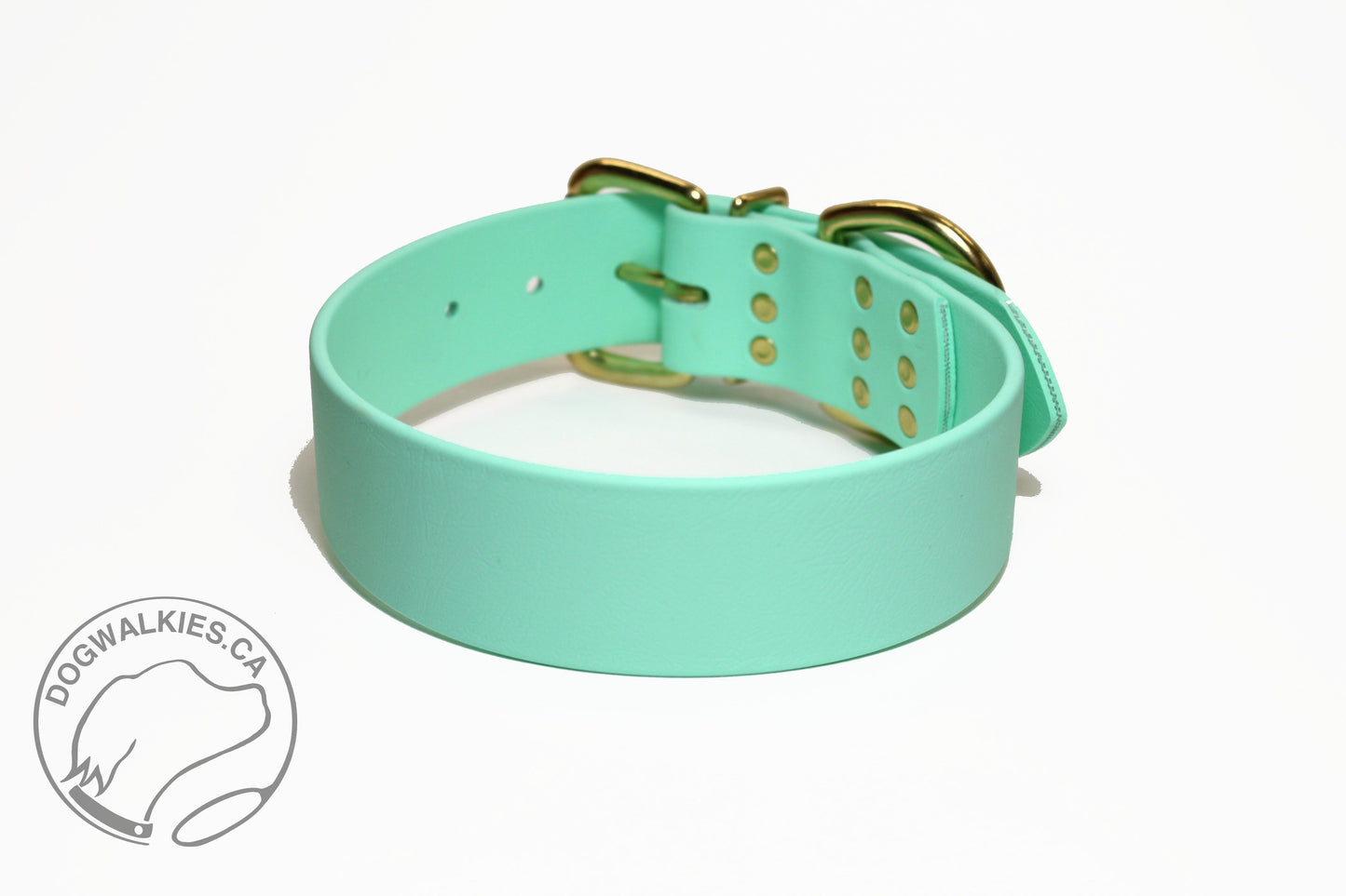 Sea Foam Green Biothane Dog Collar - Extra Wide - 1.5 inch (38mm) wide